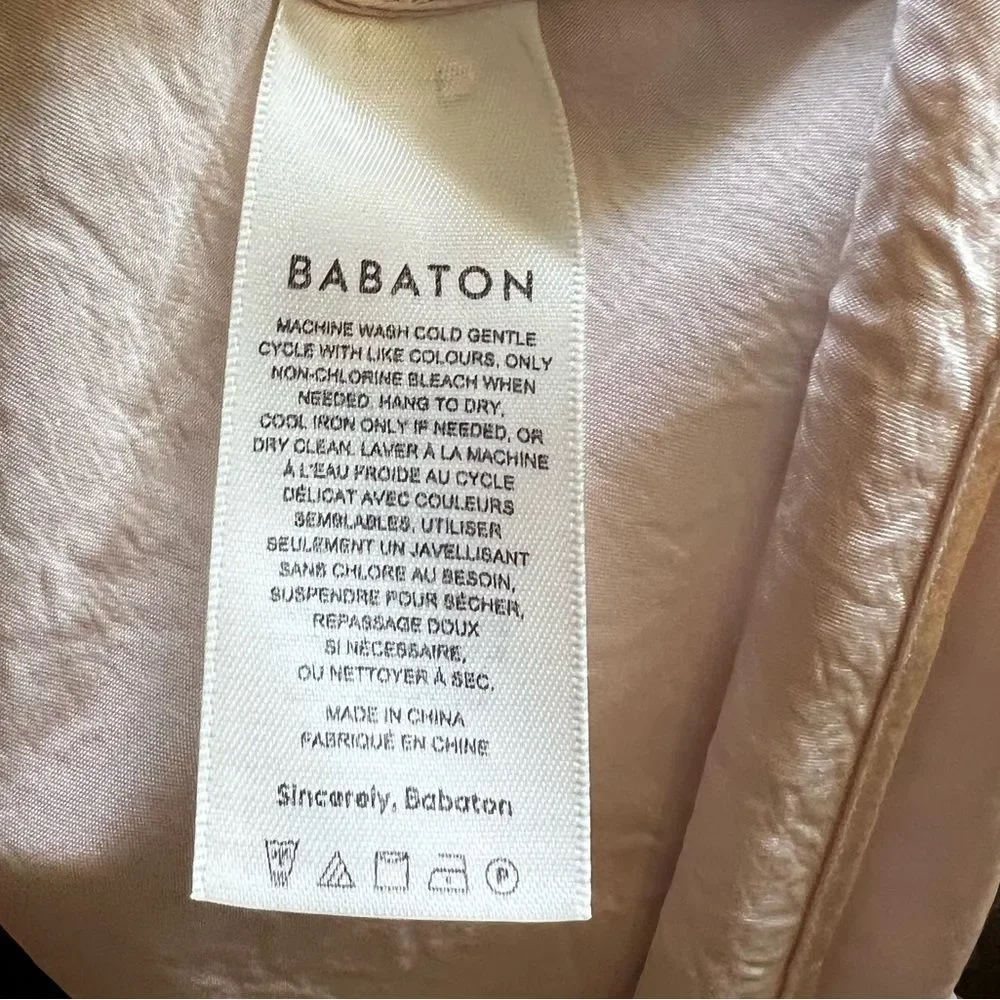 Aritzia Babaton Model Satin Pink Satin Slip Dress
